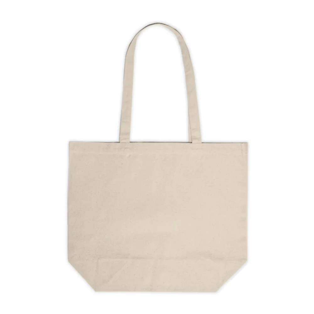 Floral Cat in a Basket Custom Canvas Tote Bag - Picture 3 of 4